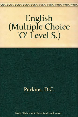 Book English (Multiple Choice 'O' Level S) free
