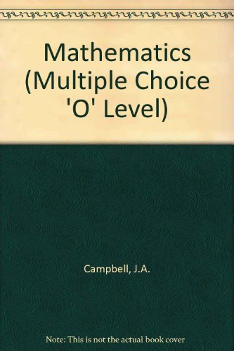 Book Mathematics (Multiple Choice 'O' Level) free