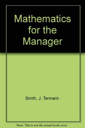 Book Mathematics for the Manager free