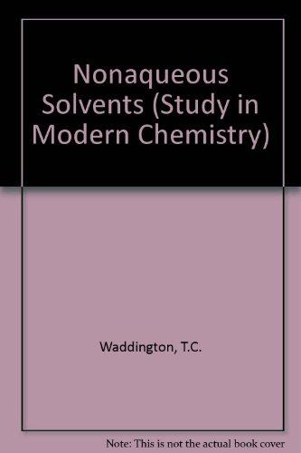 Book Non-aqueous solvents (Studies in modern chemistry) free