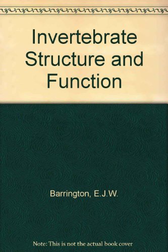Book Invertebrate Structure And Function free