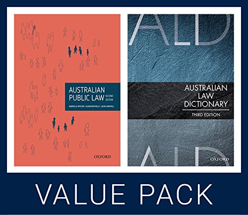 Book Australian Public Law 2e & Australian Law Dictionary 3e free