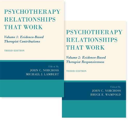 Book Psychotherapy Relationships that Work, 2 vol set free