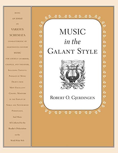 Book Music in the Galant Style free