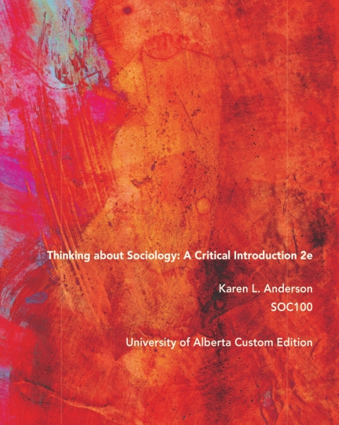 Book THINKING ABOUT SOCIOLOGY Univ of Alberta Custom free
