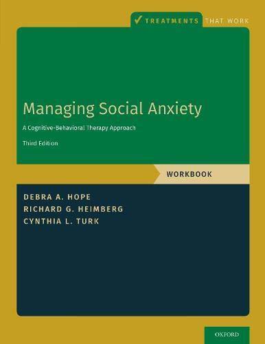Book Managing Social Anxiety, Workbook (Treatments That Work) free