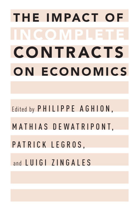 Book The Impact of Incomplete Contracts on Economics free