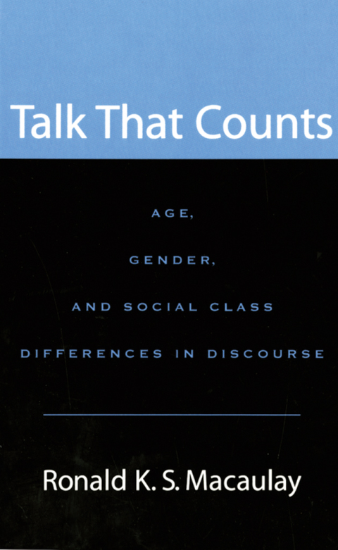 Book Talk that Counts: Age, Gender, and Social Class Differences in Discourse free