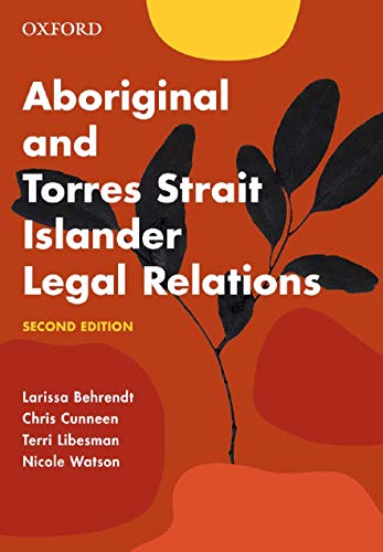 Book Aboriginal and Torres Strait Islander Legal Relations free