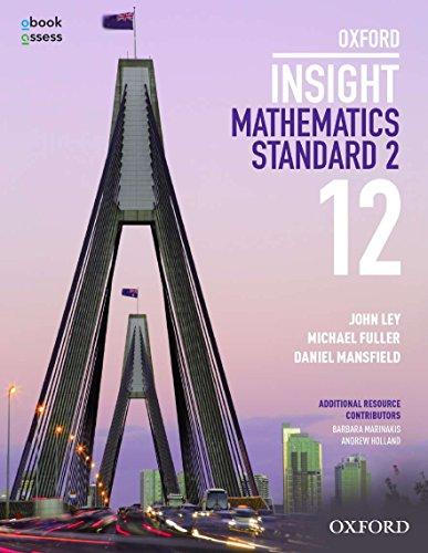Book Oxford Insight Mathematics Standard 2 Year 12 Student book + obook assess free