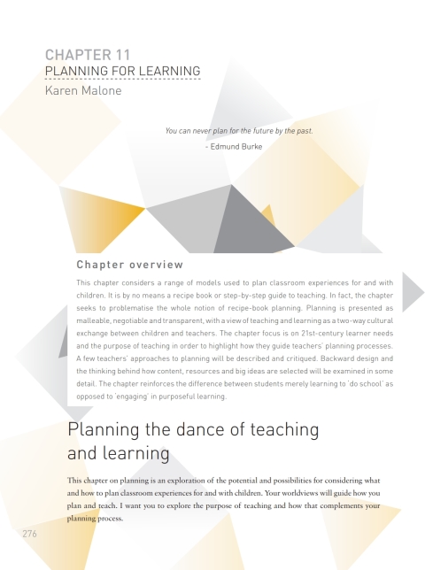 Book Chapter 11: Planning for Learning free