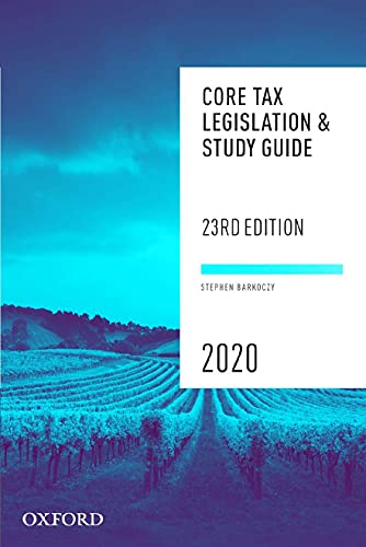 Book Core Tax Legislation and Study Guide free