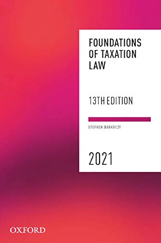 Book Foundations of Taxation Law 2021 13th Edition free
