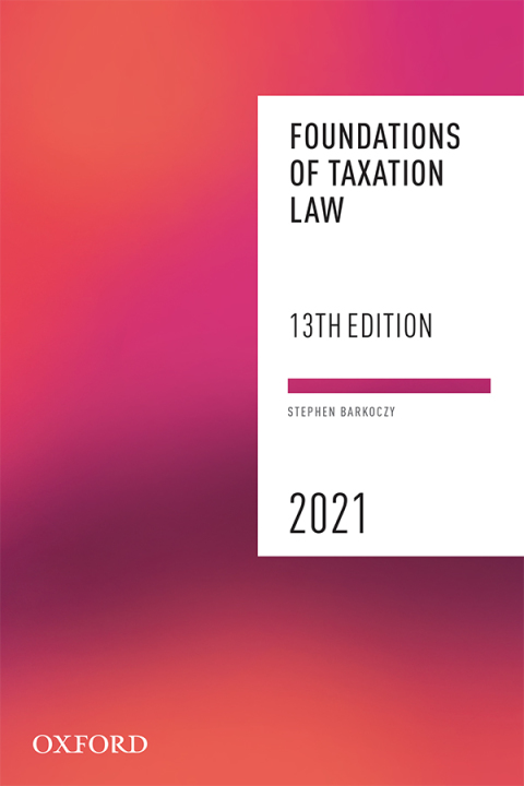 Book Foundations of Taxation Law 2021 free