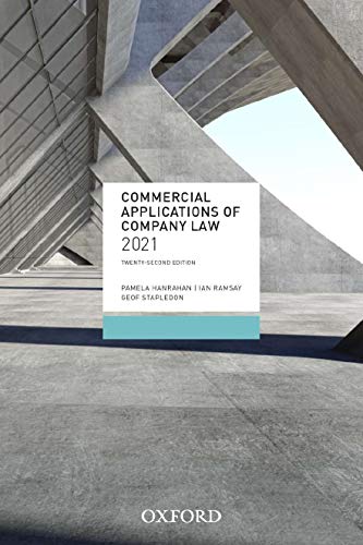 Book Commercial Applications of Company Law 2020 free