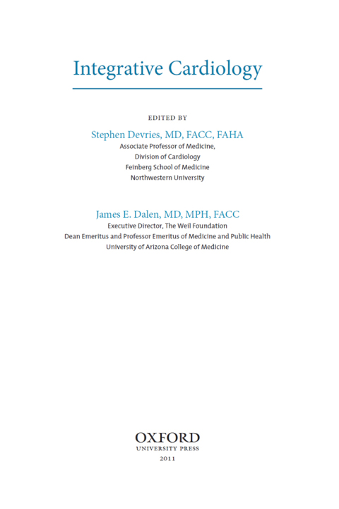 Book Integrative Cardiology (Weil Integrative Medicine Library) free