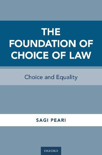 Book The Foundation of Choice of Law: Choice and Equality free