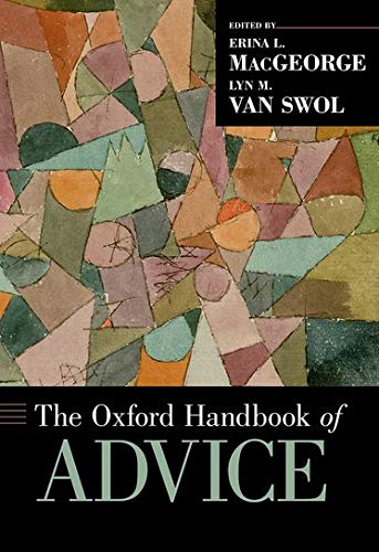Book The Oxford Handbook of Advice (Oxford Handbooks) free
