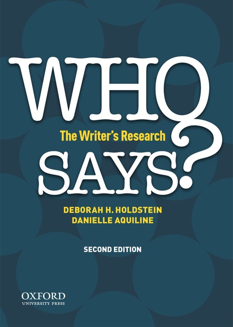 Book WHO SAYS? free