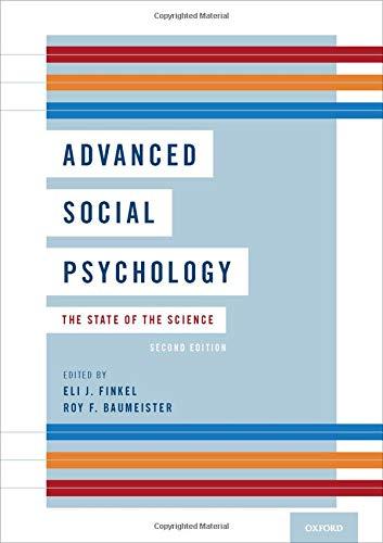 Book Advanced Social Psychology: The State of the Science free