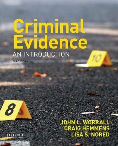 Book Criminal Evidence: An Introduction free