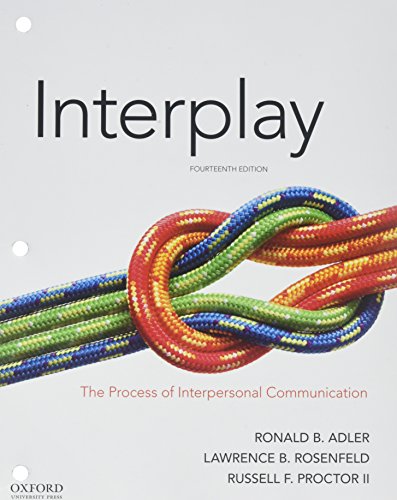Book Interplay: The Process of Interpersonal Communication free