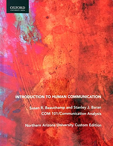Book Intro to Human Comm COM 101 Custom free