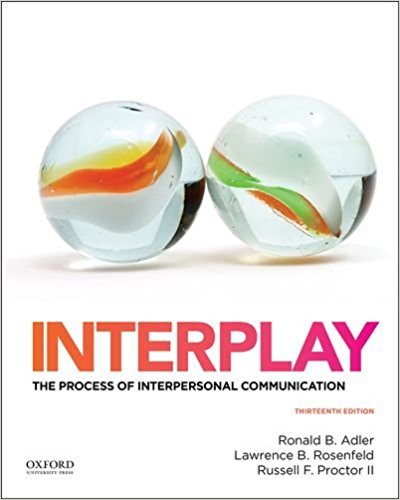 Book Interplay: The Process of Interpersonal Communication free