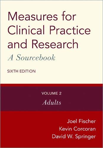 Book Measures for Clinical Practice and Research: A Sourcebook: Volume 2: Adults free
