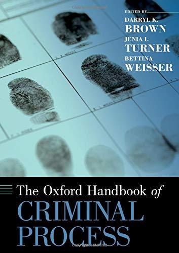 Book The Oxford Handbook of Criminal Process (Oxford Handbooks) free