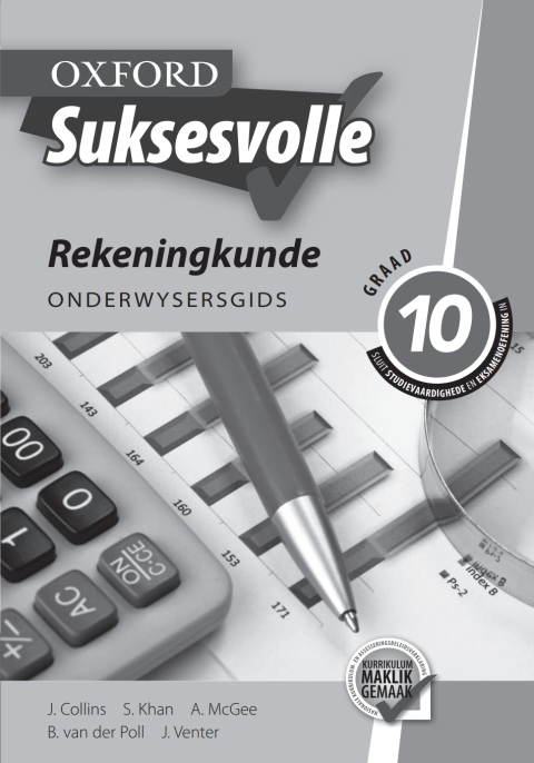 Book Oxford Suksesvolle Rekeningkunde Graad 10 Onderwysersgids free
