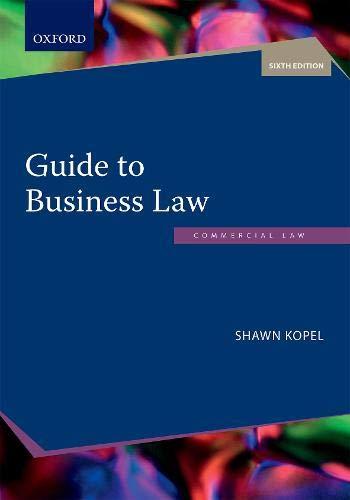Book Guide to Business Law free