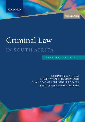Book Criminal Law in South Africa (Criminal Justice) free