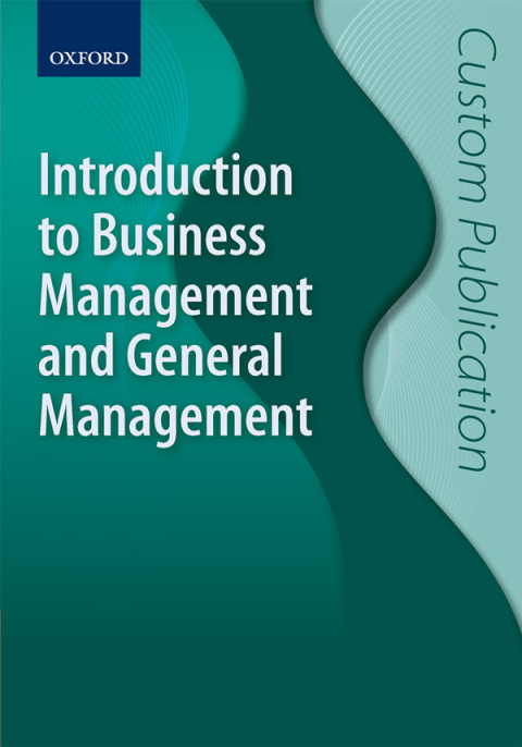 Book Introduction to Business and General Management - Custom Publication free