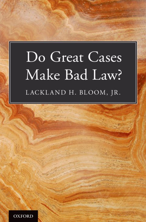 Book Do Great Cases Make Bad Law? free