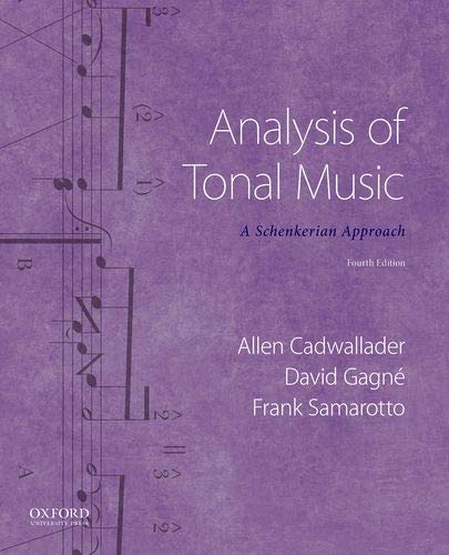 Book Analysis of Tonal Music: A Schenkerian Approach free