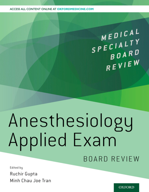 Book Anesthesiology Applied Exam Board Review (Medical Specialty Board Review) free