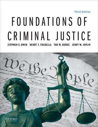 Book Foundations of Criminal Justice free