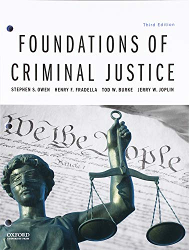 Book Foundations of Criminal Justice free