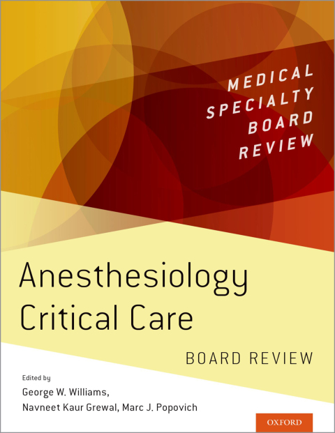 Book Anesthesiology Critical Care Board Review free