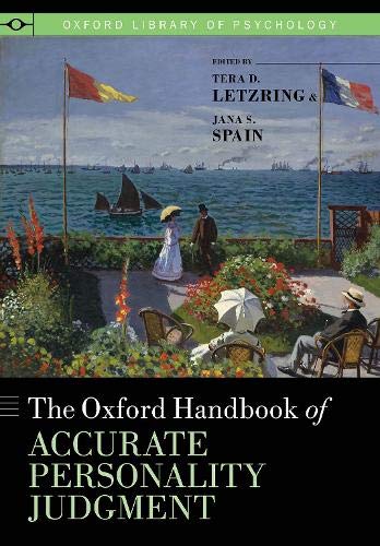 Book The Oxford Handbook of Accurate Personality Judgment (OXFORD LIBRARY OF PSYCHOLOGY SERIES) free