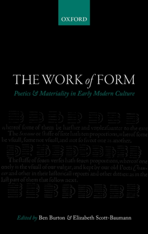 Book The Work of Form: Poetics and Materiality in Early Modern Culture free