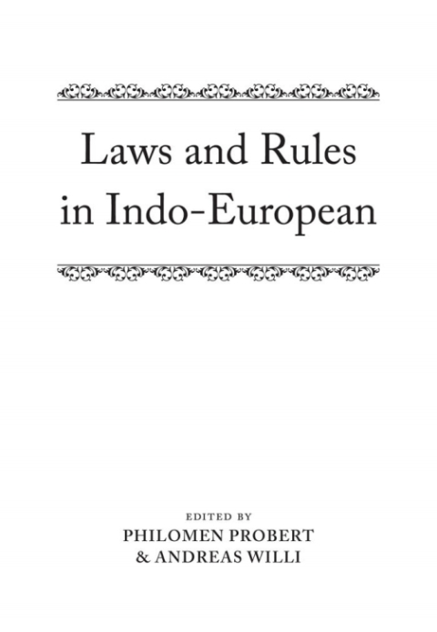 Book Laws and Rules in Indo-European free