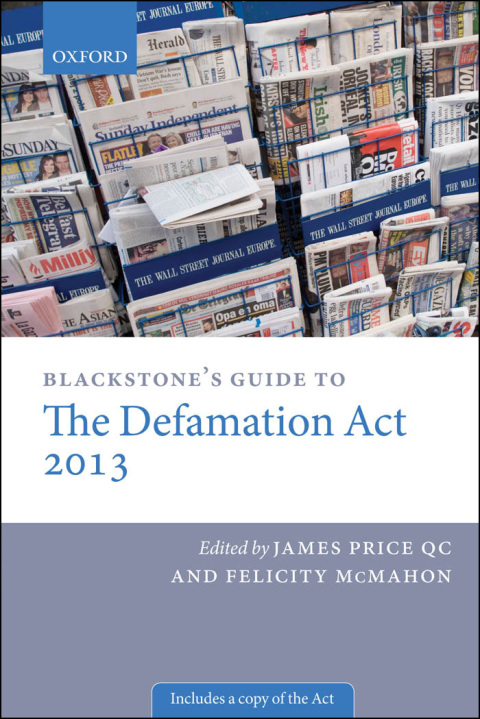 Book Blackstone's Guide to the Defamation Act (Blackstone's Guides) free