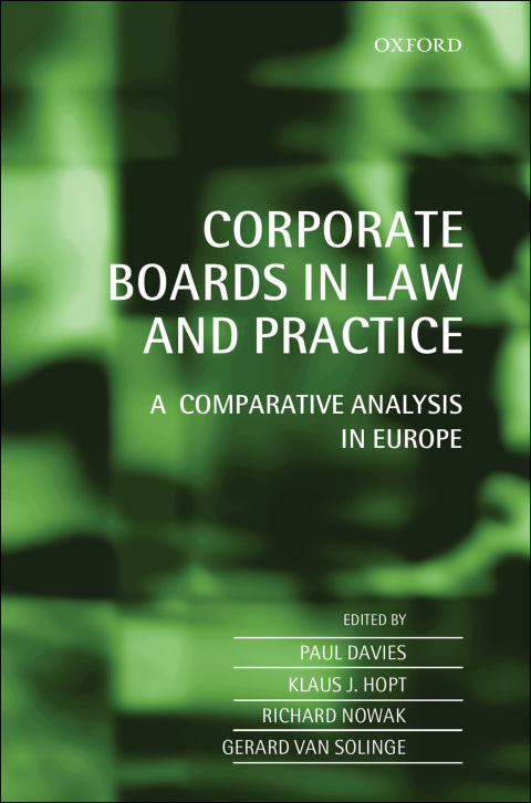 Book Corporate Boards in Law and Practice: A Comparative Analysis in Europe free