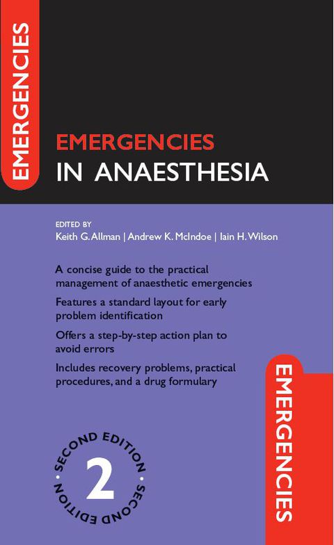 Book Emergencies in Anaesthesia free