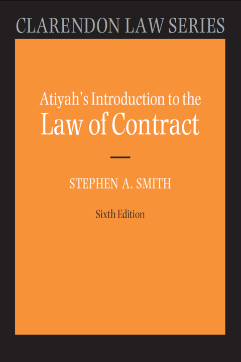Book Atiyah's Introduction to the Law of Contract (Clarendon Law Series) free