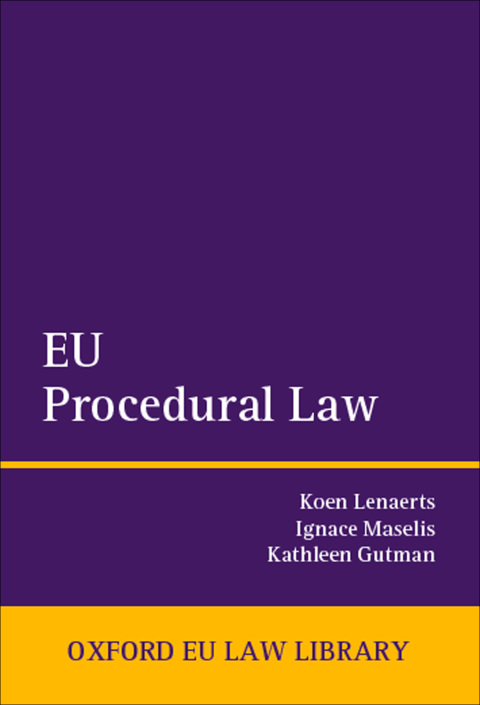 Book EU Procedural Law (Oxford European Union Law Library) free