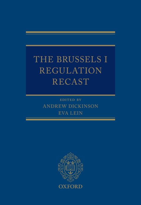 Book The Brussels I Regulation Recast free