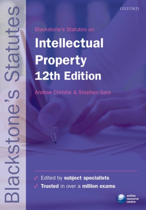 Book Blackstone's Statutes on Intellectual Property free